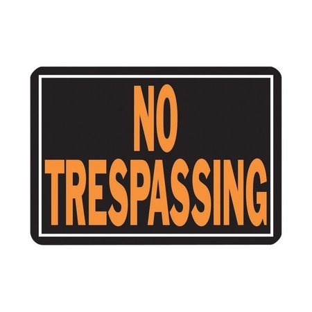 HY-KO Sign No Trespassing 10X14 Alum 804